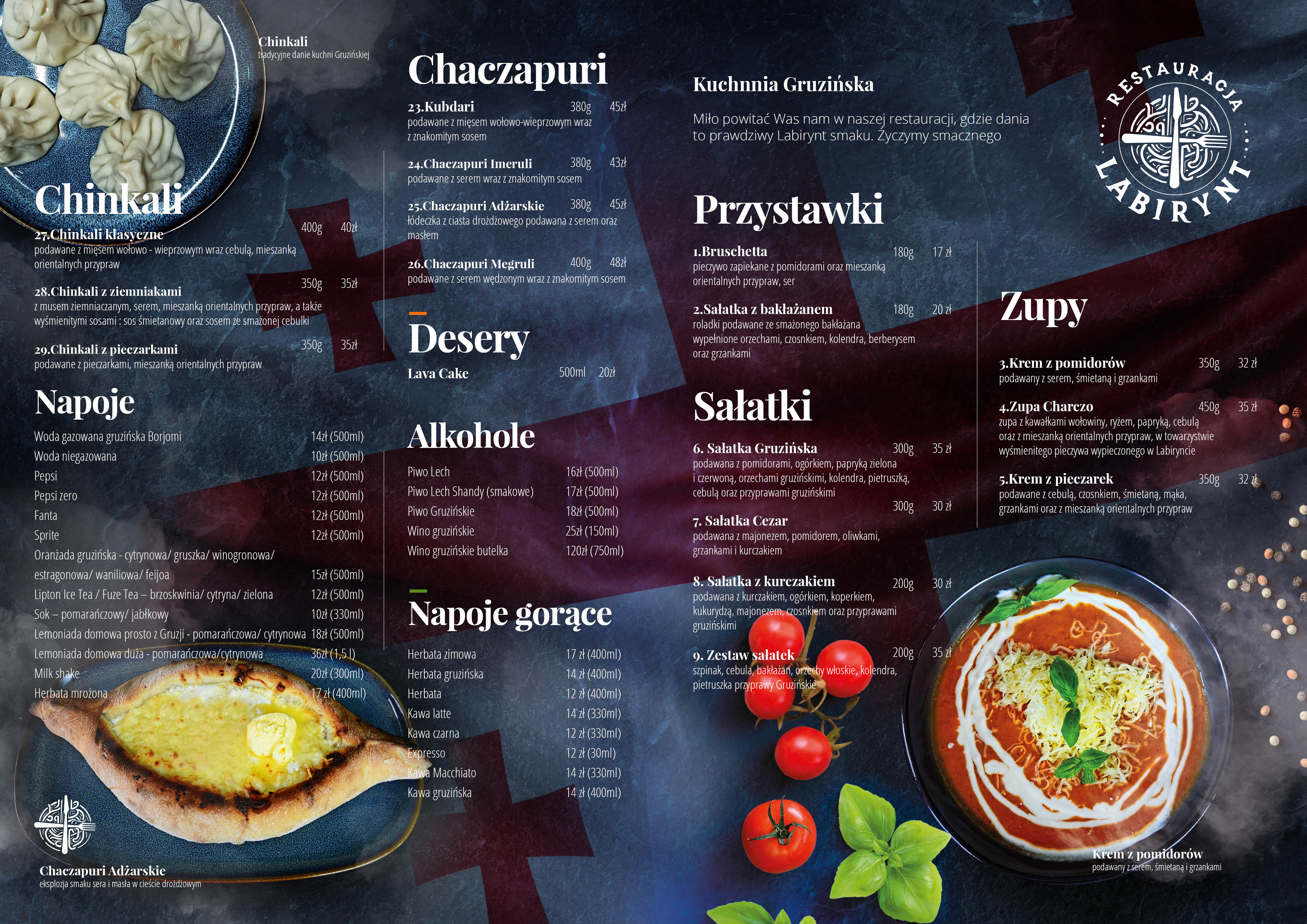 labirynt menu a3 4strony